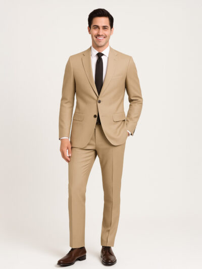 Kostuum - beige 2-delig - verhuur